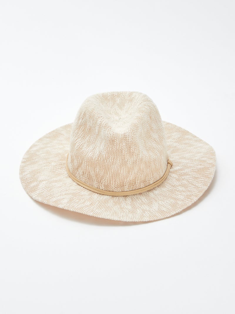 Chapeau de paille BEIGE - Kiabi