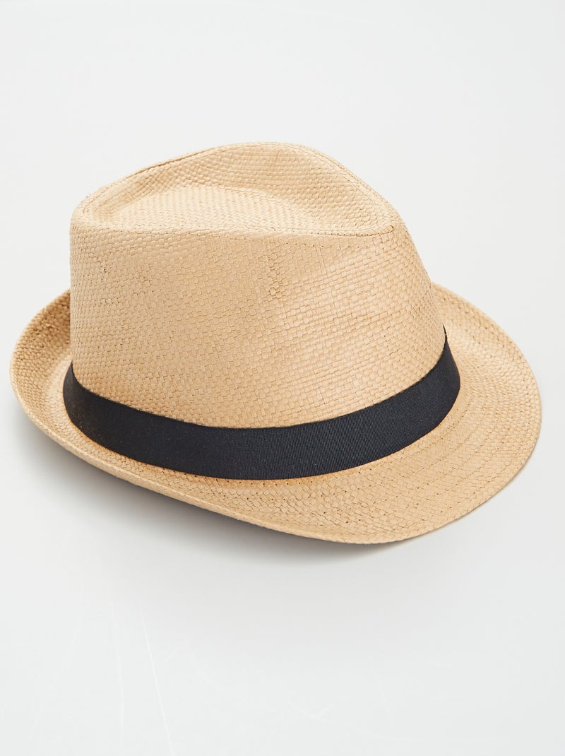 Chapeau de paille Beige - Kiabi
