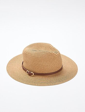 Chapeau de paille forme panama
