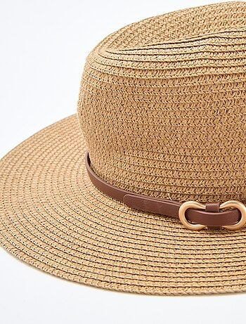Chapeau de paille forme panama