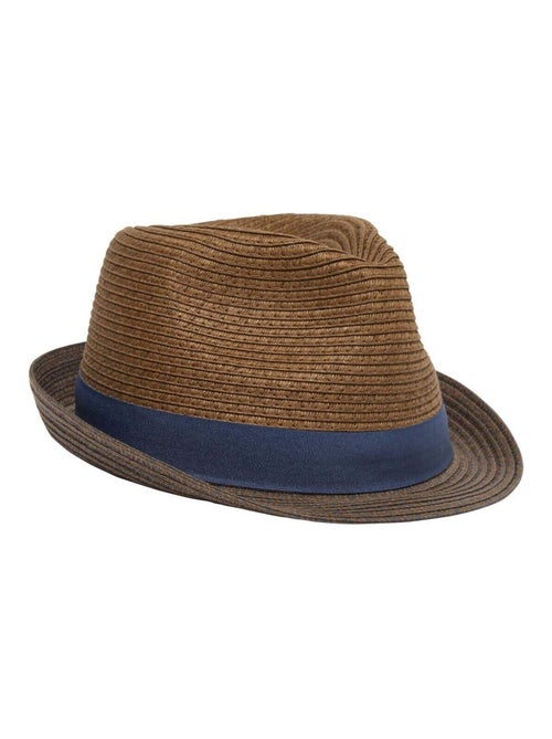 Chapeau de Paille Marron   - ATLAS FOR MEN - Kiabi