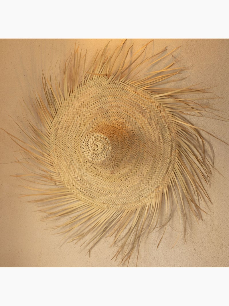 Chapeau de paille naturelle xxl Beige - Kiabi