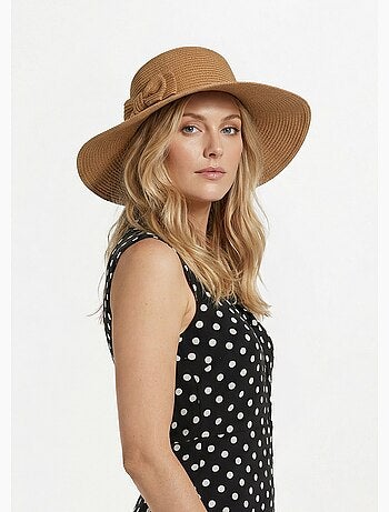 Chapeau de paille noeud fantaisie - Afibel