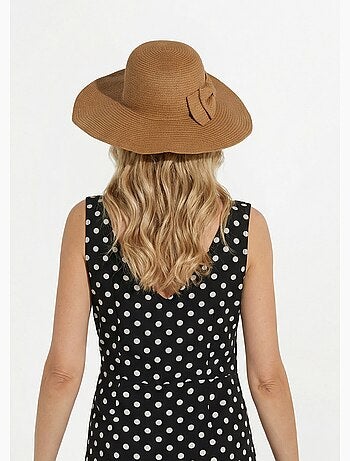 Chapeau de paille noeud fantaisie - Afibel