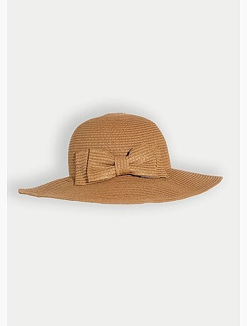 Chapeau de paille noeud fantaisie - Afibel