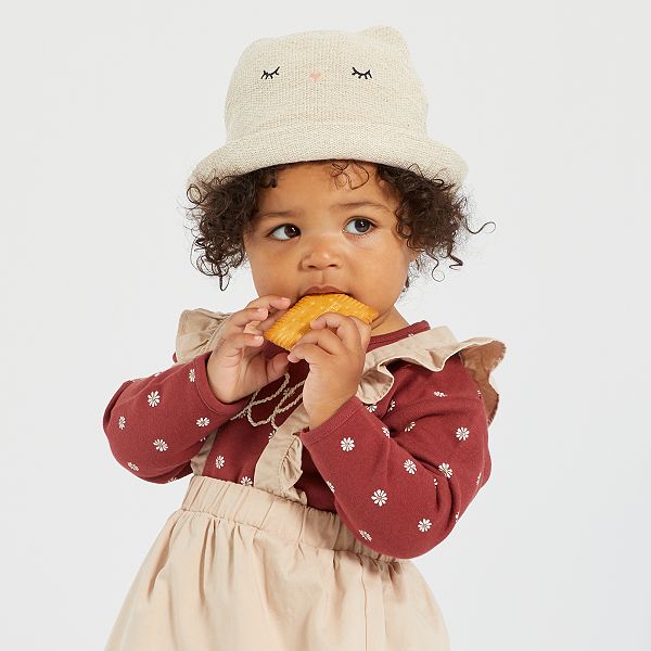 Chapeau De Paille Souple Fantaisie Bebe Fille Beige Kiabi 7 00 Chapeau De Paille Souple Fantaisie Bebe Fille Beige Kiabi 7 00