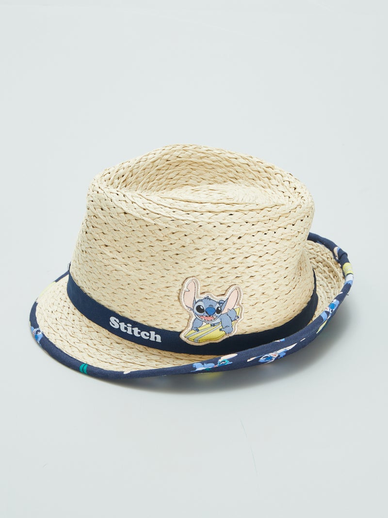 Chapeau de paille 'Stitch' 'Disney' Beige - Kiabi