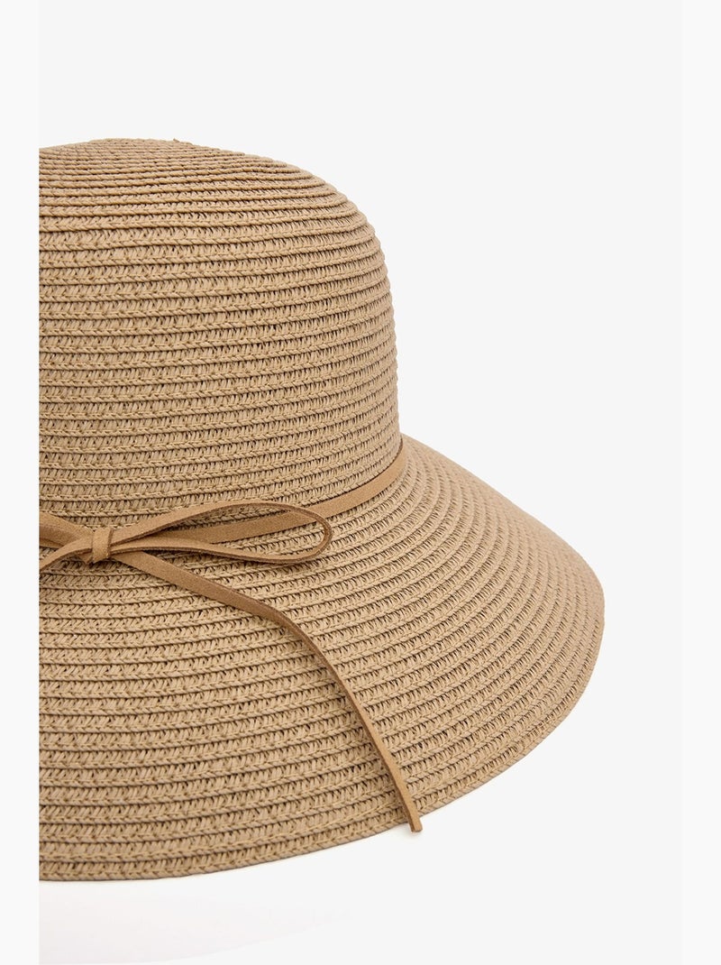 Chapeau de paille sun penti Grège - Kiabi