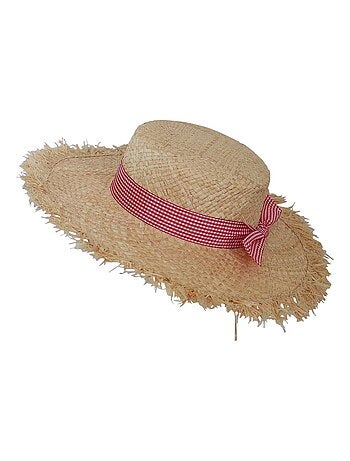 Chapeau de paille vichy