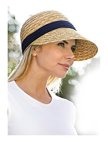Chapeau de paille visière