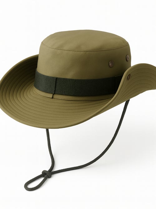 Chapeau de pêche et chasse avec cordon réglable - Kiabi Chapeau de pêche et chasse avec cordon réglable - Kiabi