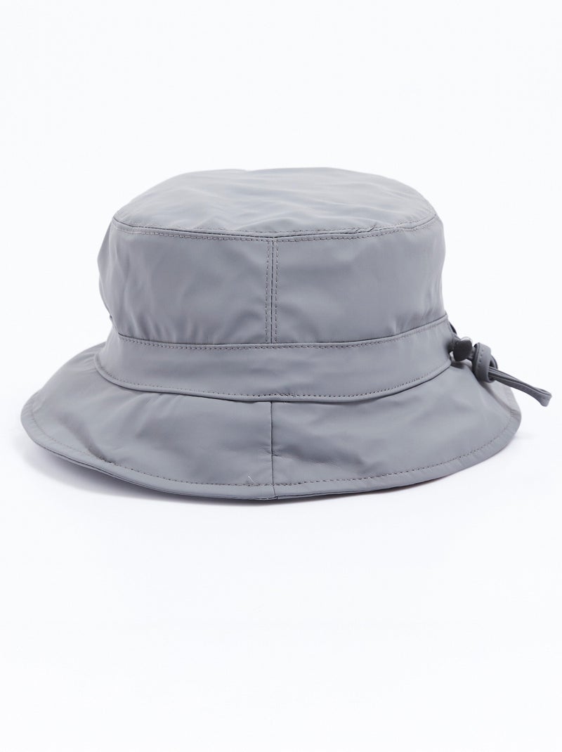 Chapeau de pluie doublé polaire Gris clair