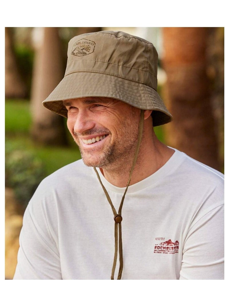Chapeau de Randonnée Wild Exploring   - ATLAS FOR MEN Beige - Kiabi
