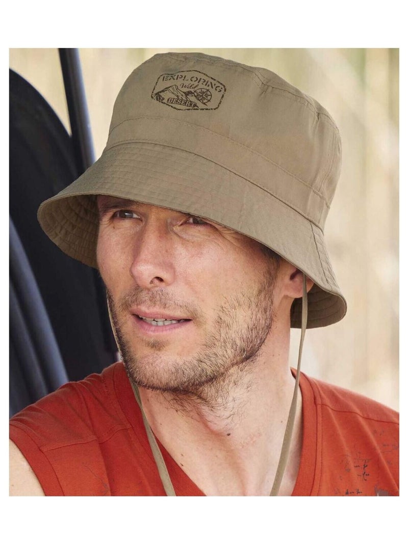 Chapeau de Randonnée Wild Exploring   - ATLAS FOR MEN Beige - Kiabi