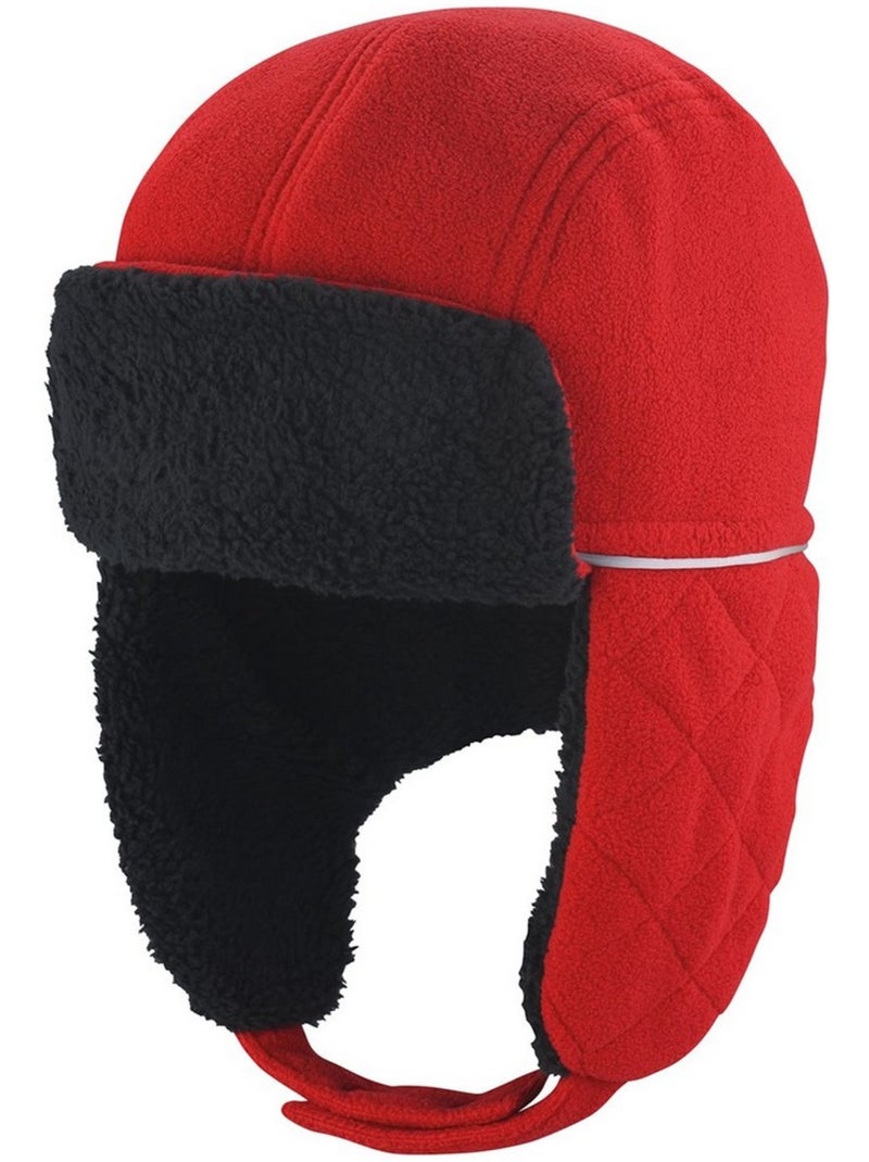 Chapeau de trappeur ocean - result winter essentials Rouge brique - Kiabi
