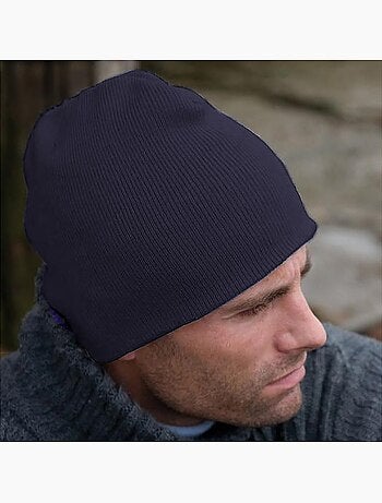 Chapeau d'hiver pull on soft feel acrylic - result