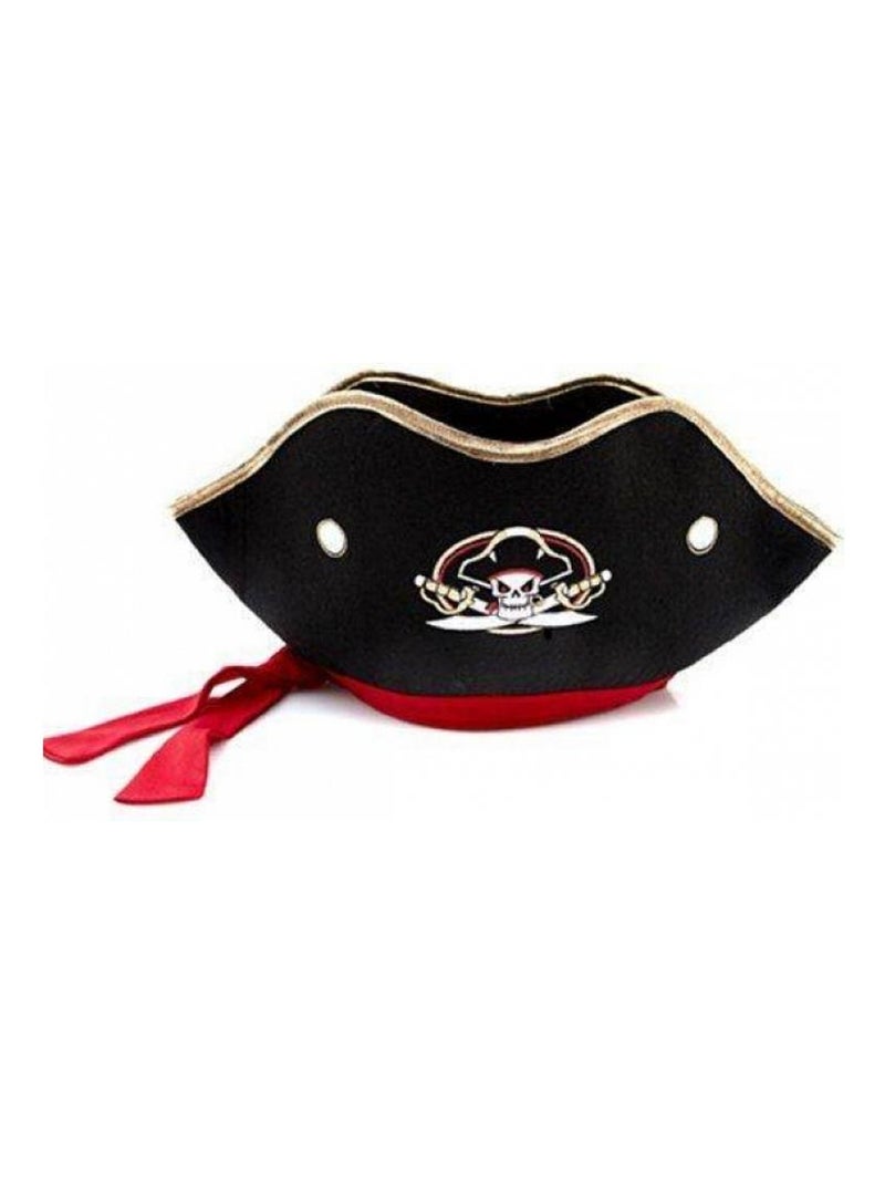 Chapeau du capitaine pirate Noir - Kiabi