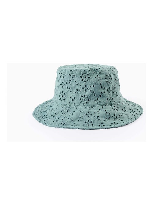 Chapeau en Broderie Anglaise avec Nœud - Kiabi