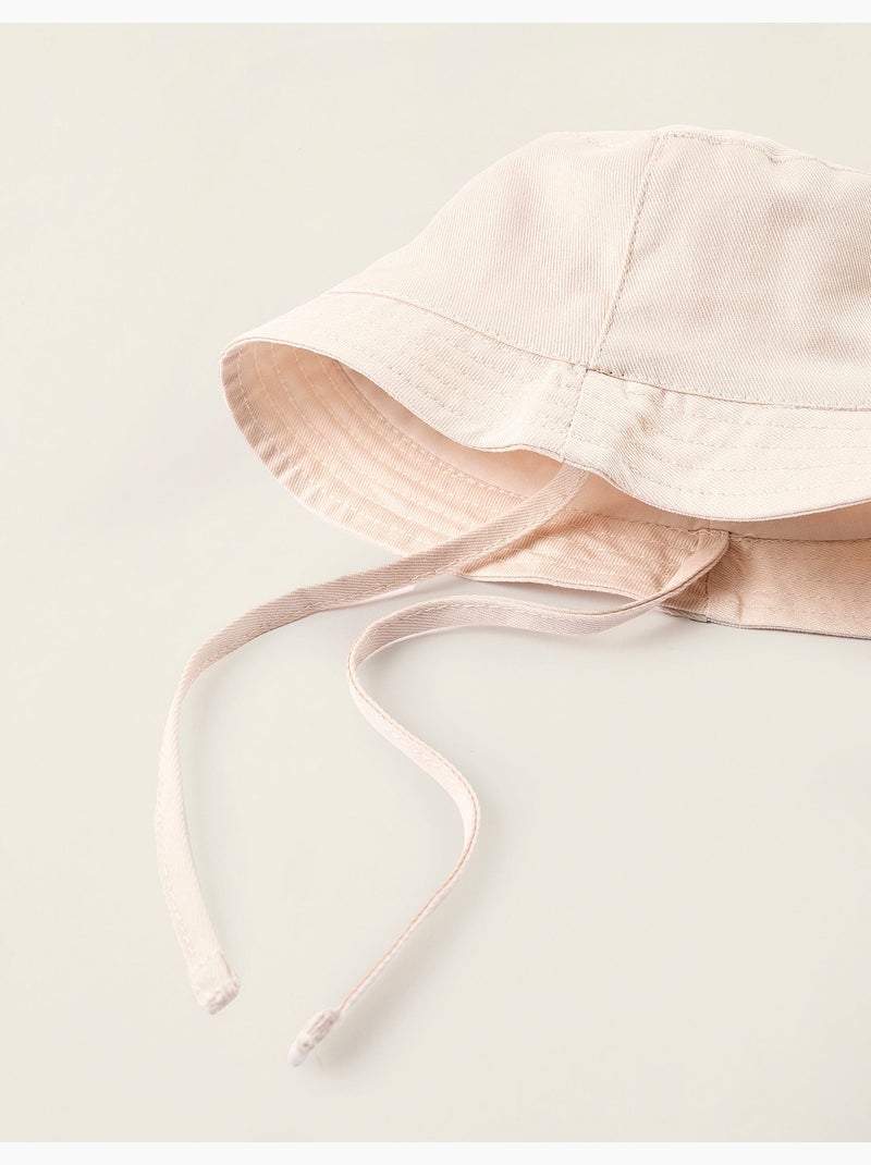 Chapeau en Sergé avec Bandes Latérales Beige clair - Kiabi