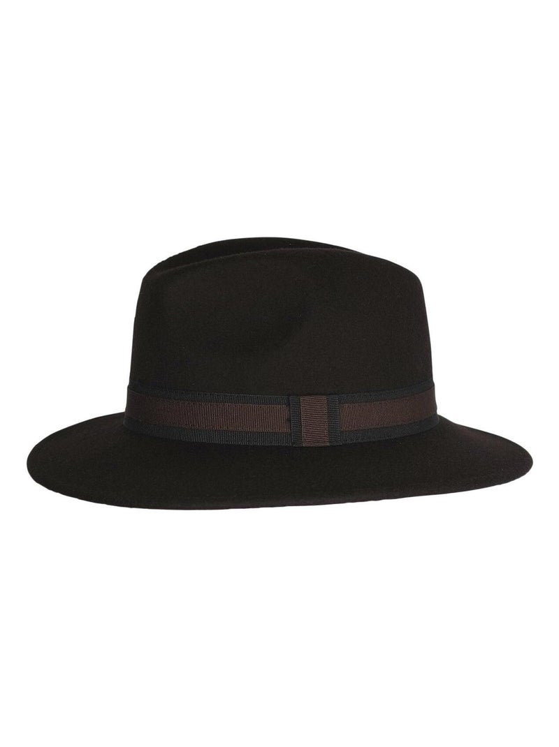Chapeau fédora 100% laine IDRO Marron - Kiabi