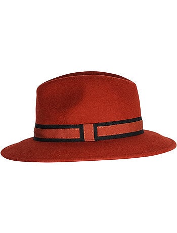 Chapeau fédora 100% laine MAJEUR