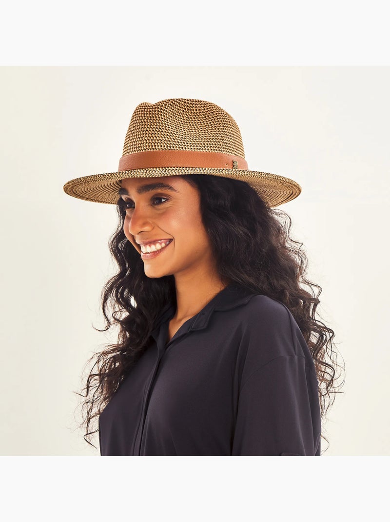 Chapeau Fedora Classics UV Line Marron - Kiabi