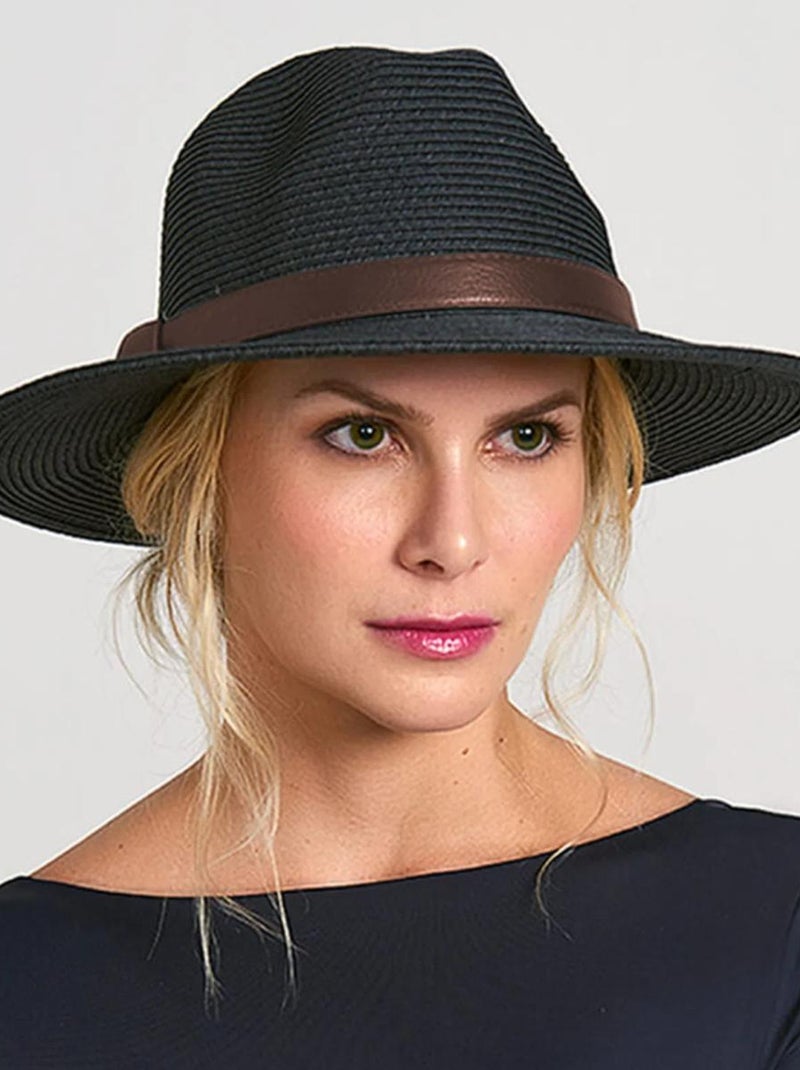 Chapeau Fedora Classics UV Line Noir - Kiabi