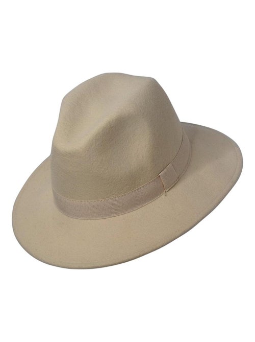 Chapeau fédora Mixte Bogart – 100% Laine – Imperméable – Made in Italie - Kiabi