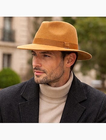 Chapeau fédora Mixte Bogart – 100% Laine – Imperméable – Made in Italie