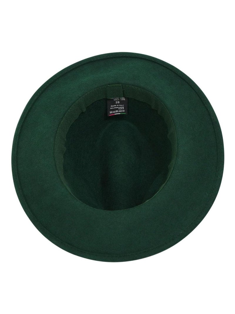 Chapeau fédora Mixte Bogart – 100% Laine – Imperméable – Made in Italie Vert - Kiabi