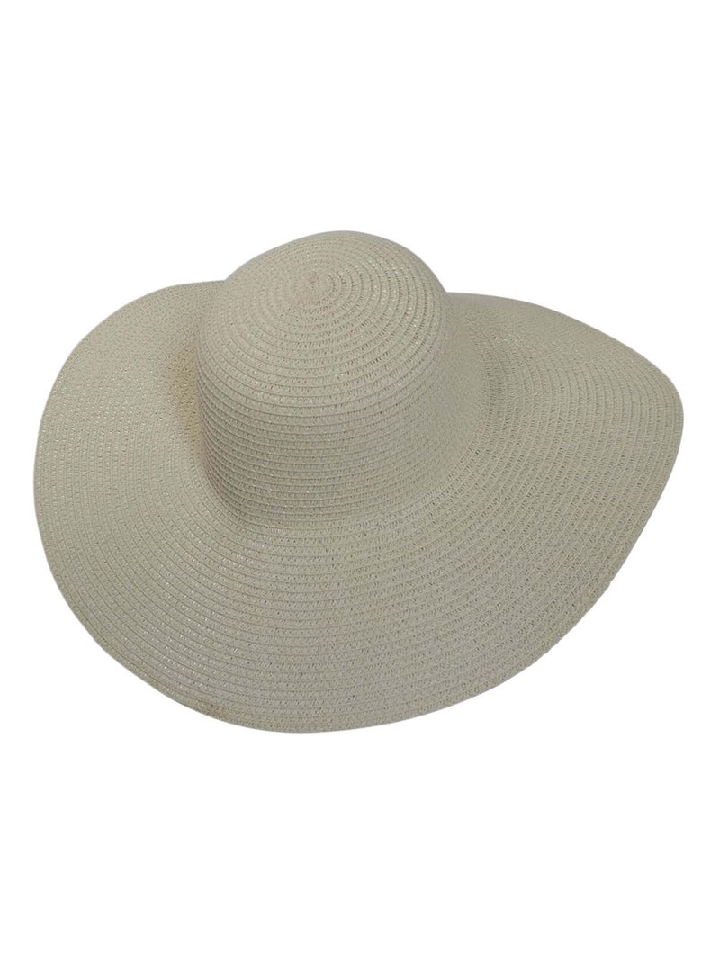 Chapeau Femme Kiruma – 100% Paille de Cellulose – Chapeau Été Blanc nacré - Kiabi