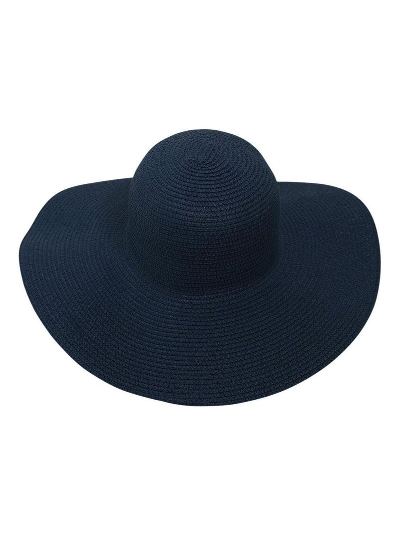 Chapeau Femme Kiruma – 100% Paille de Cellulose – Chapeau Été Bleu marine - Kiabi