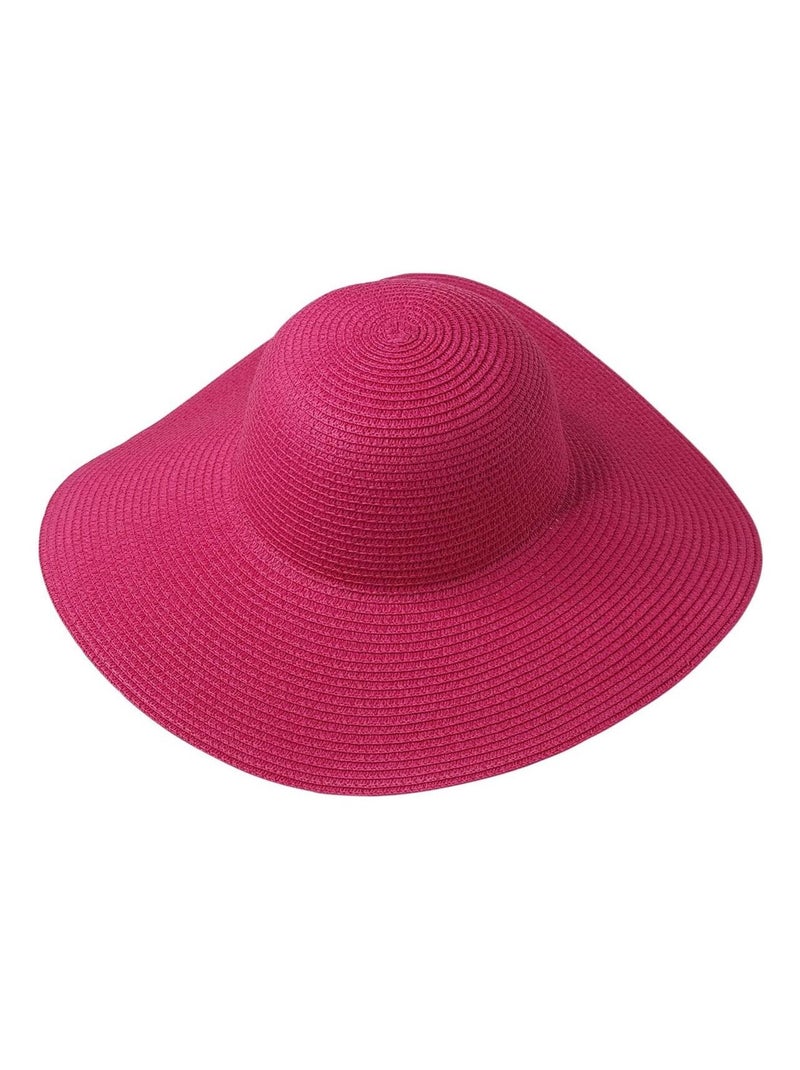 Chapeau Femme Kiruma – 100% Paille de Cellulose – Chapeau Été Rose fushia - Kiabi