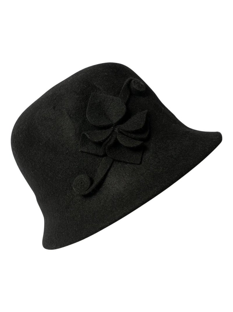 Chapeau fleur de lys Noir - Kiabi