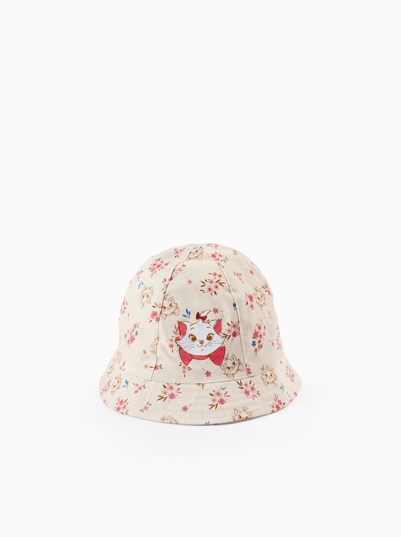 Chapeau Floral avec Lanières Latérales Princesses Beige clair - Kiabi
