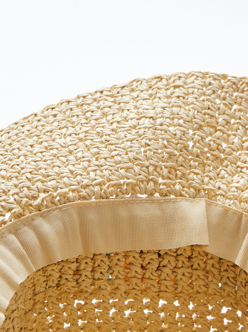 Chapeau forme cloche avec détails macramé Rose - Kiabi