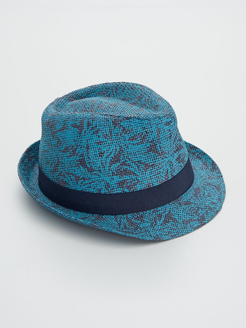 Chapeau imprimé 'tropical' bleu - Kiabi