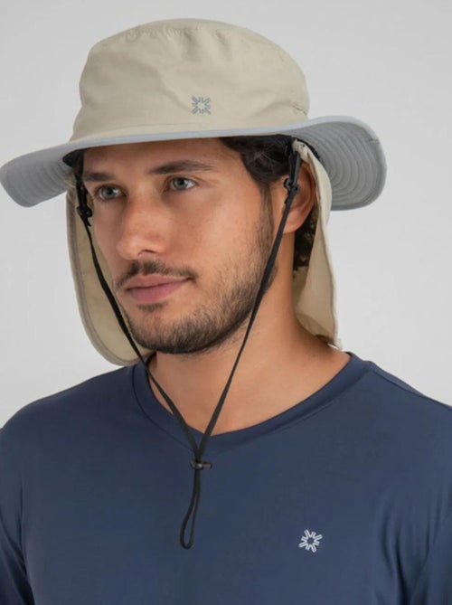 Chapeau Legionnaire Chapeu Kansas Nac Areia/Cinza / UV Line - Kiabi