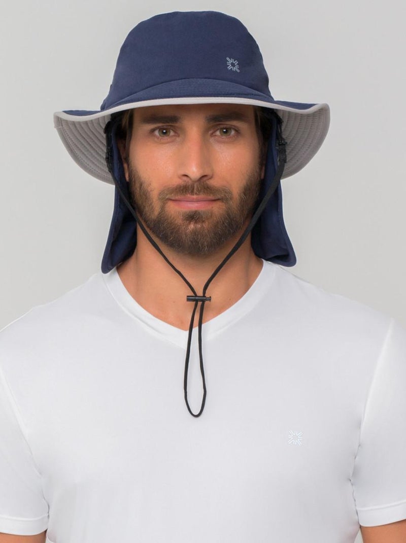 Chapeau Legionnaire Chapeu Kansas Nac Marinho/Cinza / UV Line Bleu marine - Kiabi