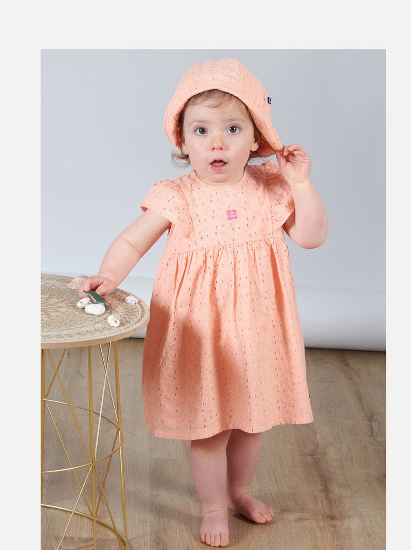 CHAPEAU LENA VOILE BEBE Orange - Kiabi