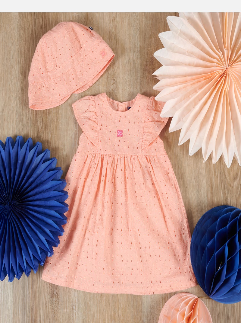 CHAPEAU LENA VOILE BEBE Orange - Kiabi