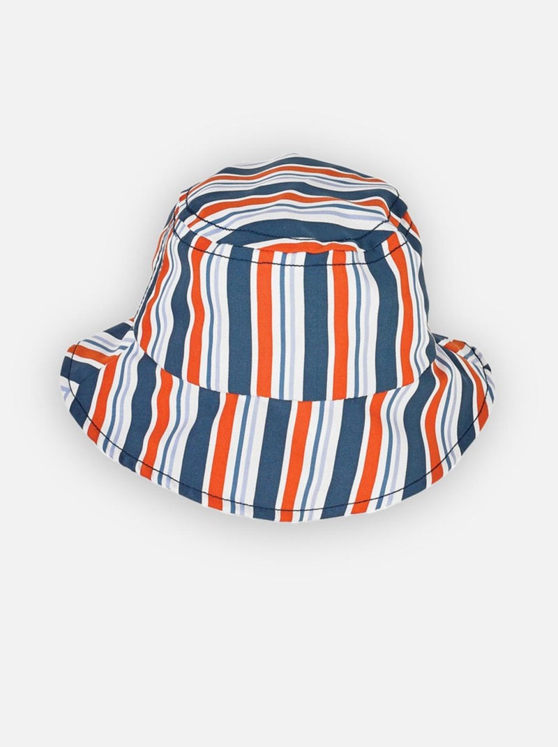 Chapeau ligné Archimède Bleu - Kiabi