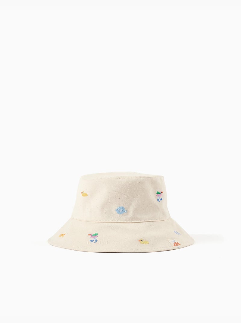 Chapeau Panama avec broderie Carolina Celas x Zippy Beige clair - Kiabi