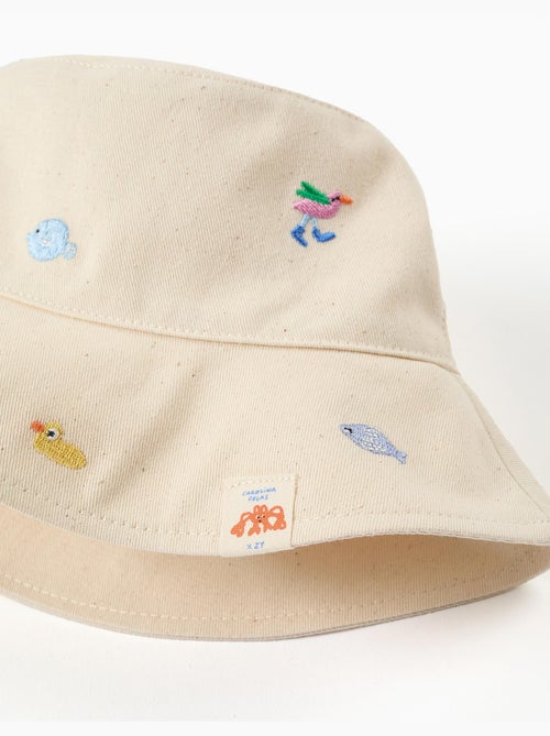 Chapeau Panama avec broderie Carolina Celas x Zippy - Kiabi Chapeau Panama avec broderie Carolina Celas x Zippy - Kiabi
