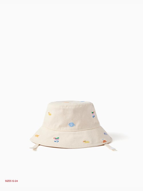 Chapeau Panama avec broderie Carolina Celas x Zippy - Kiabi Chapeau Panama avec broderie Carolina Celas x Zippy - Kiabi