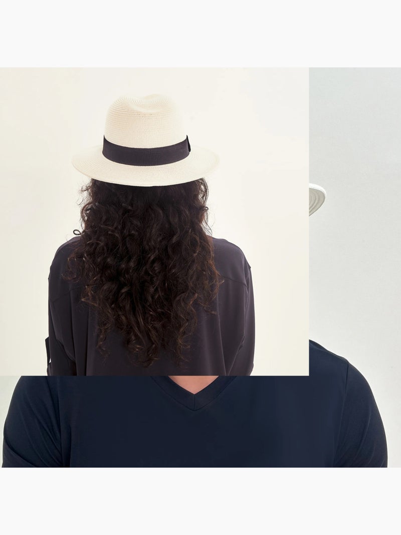 Chapeau Panama Classics UV Line Blanc - Kiabi