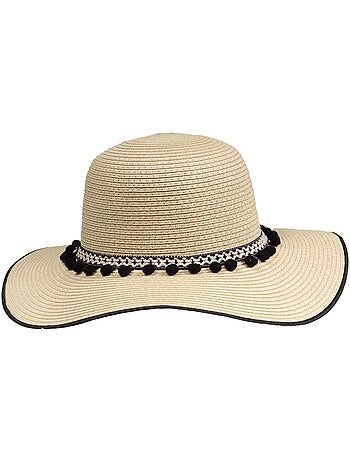 Chapeau rayée, ajustable tour de tête femme isotoner