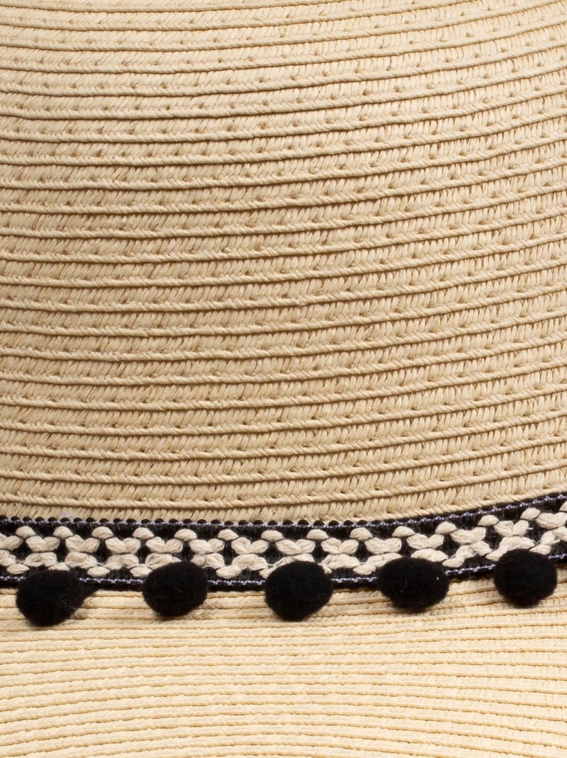 Chapeau Rayée, ajustable tour de tête femme Isotoner Noir Noir - Kiabi