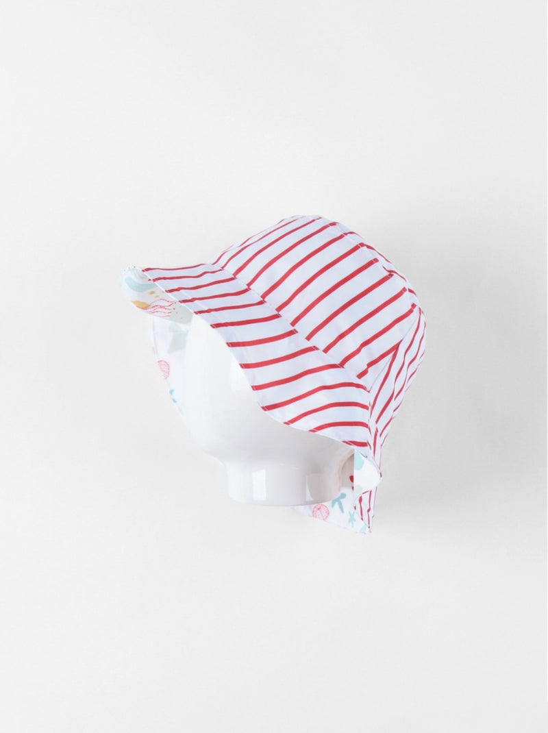 Chapeau réversible à imprimés fleuri Noukie's Blanc - Kiabi
