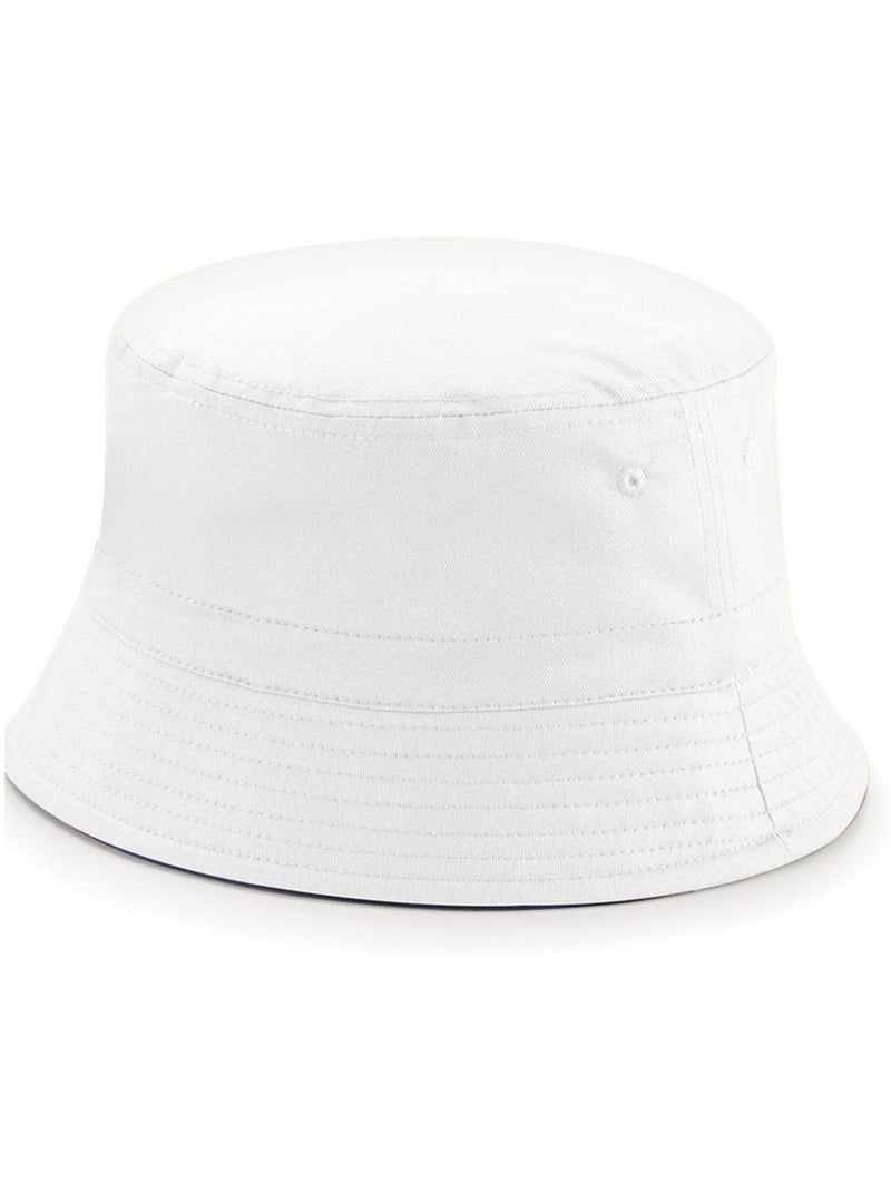 Chapeau réversible unisexe adulte - beechfield Bleu Bleu marine Blanc - Kiabi